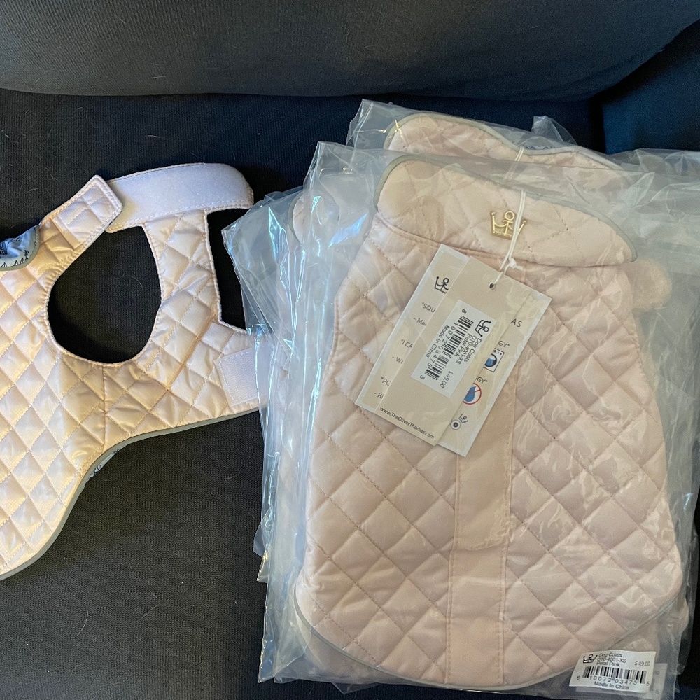 NWT Oliver Thomas Dog coat/jacket